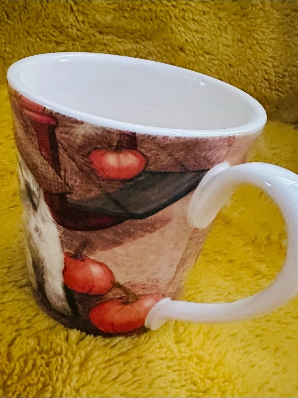 Pier 1 Imports Dogs Cowboy Mug 14oz Ironstone Dog Harvest Red Truck Cup Farm
